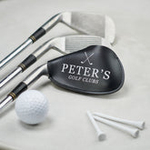 Personalised Faux Leather Iron Head Golf Club Cover